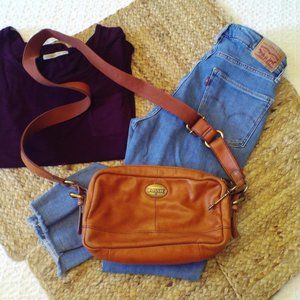 Fossil crossbody leather bag
